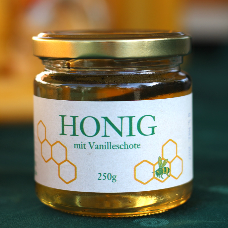 Honig mit Vanilleschote